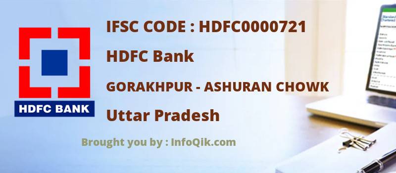 HDFC Bank Gorakhpur - Ashuran Chowk, Uttar Pradesh - IFSC Code