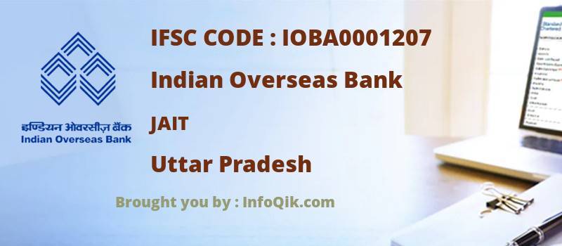 Indian Overseas Bank Jait, Uttar Pradesh - IFSC Code