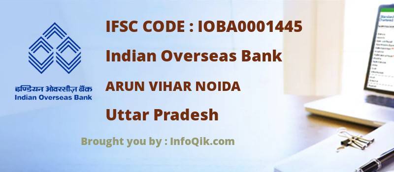 Indian Overseas Bank Arun Vihar Noida, Uttar Pradesh - IFSC Code