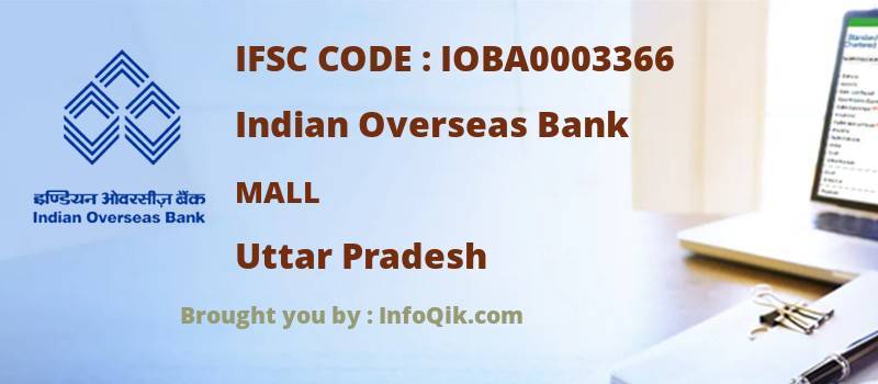 Indian Overseas Bank Mall, Uttar Pradesh - IFSC Code