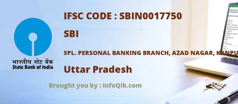 SBI Spl. Personal Banking Branch, Azad Nagar, Kanpur, Uttar Pradesh - IFSC Code