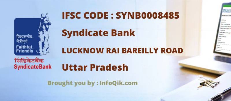 Syndicate Bank Lucknow Rai Bareilly Road, Uttar Pradesh - IFSC Code