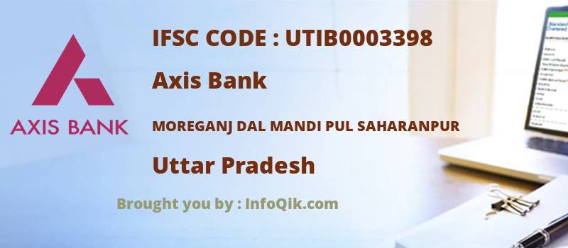 Axis Bank Moreganj Dal Mandi Pul Saharanpur, Uttar Pradesh - IFSC Code