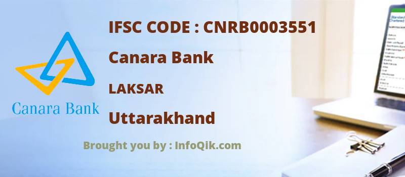 Canara Bank Laksar, Uttarakhand - IFSC Code