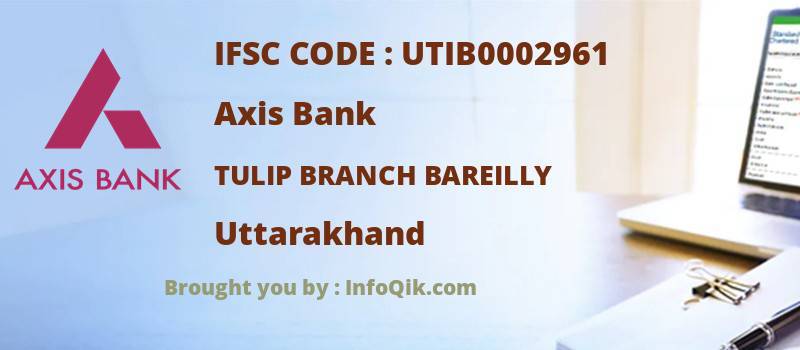 Axis Bank Tulip Branch Bareilly, Uttarakhand - IFSC Code