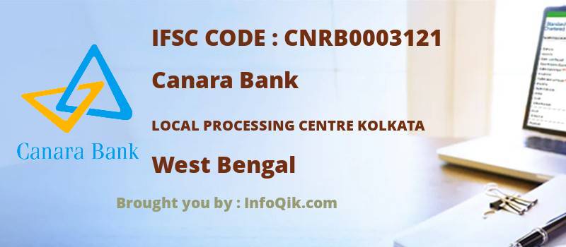 Canara Bank Local Processing Centre Kolkata, West Bengal - IFSC Code