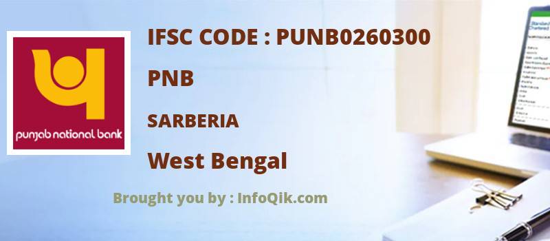 PNB Sarberia, West Bengal - IFSC Code