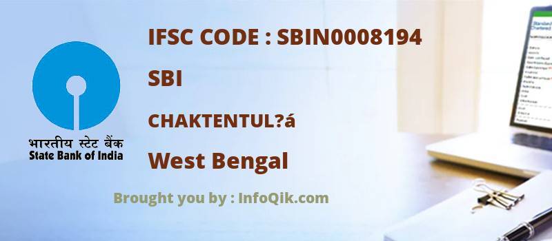 SBI Chaktentul?á, West Bengal - IFSC Code